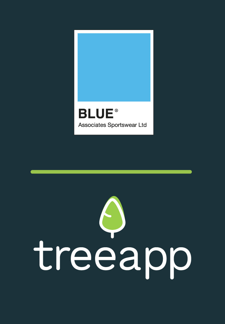 Blue associates Sportswear plant trees to offset their carbon footprint