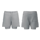 Men's 2 in 1 Shorts With Angled Seams - Blue Associates Sportswear
