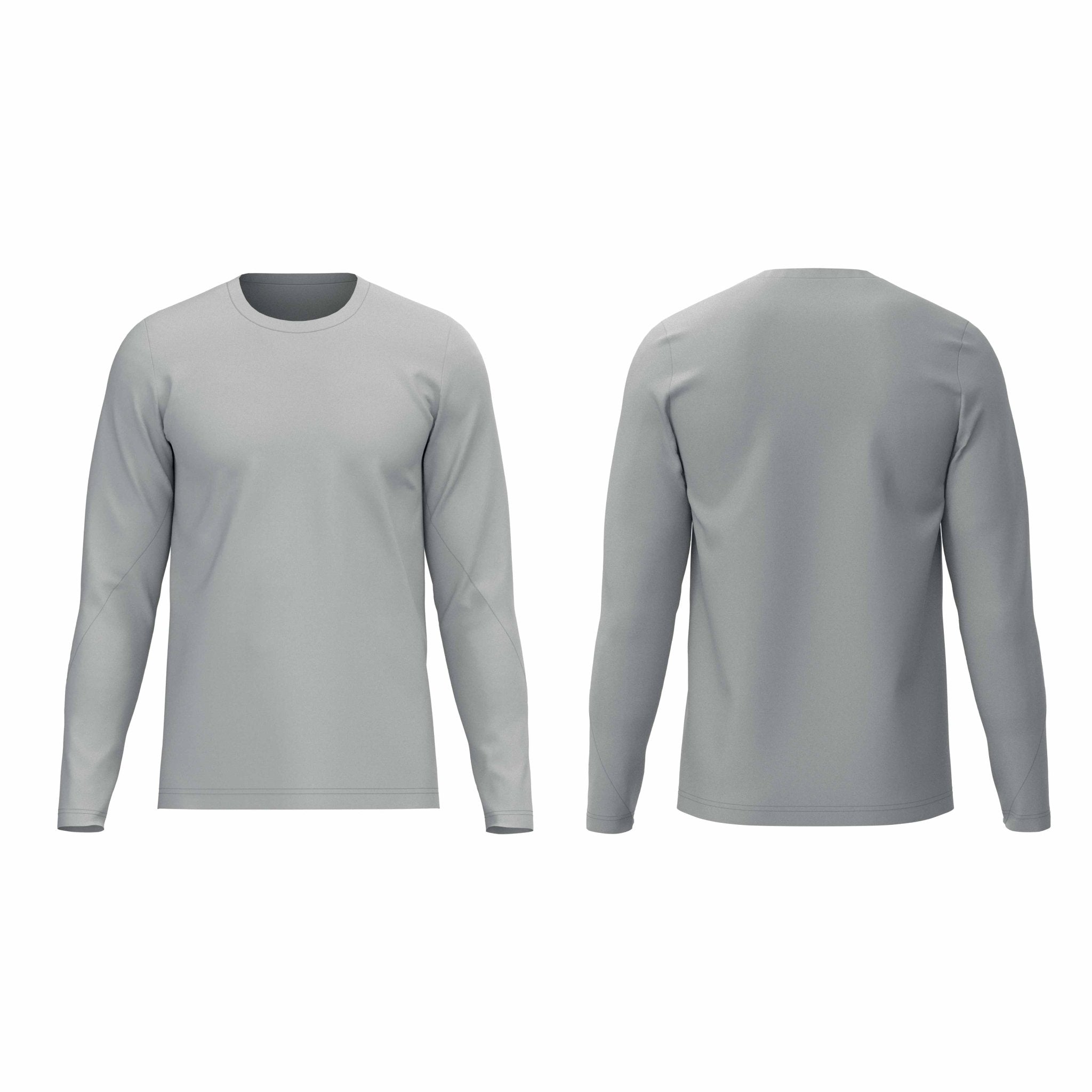Men's Long Sleeve T-shirt With Angled Seams
