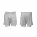 Men's Performance Running 2 in 1 Shorts - Blue Associates Sportswear