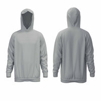 Men's Raglan Sleeve Sweatshirt Hoody With Angled Seams - Blue Associates Sportswear