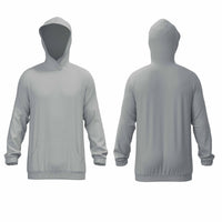 Men's Sweatshirt Hoody With Angled Seams - Blue Associates Sportswear
