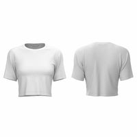 Women's Crop Top Set In Sleeves - Blue Associates Sportswear