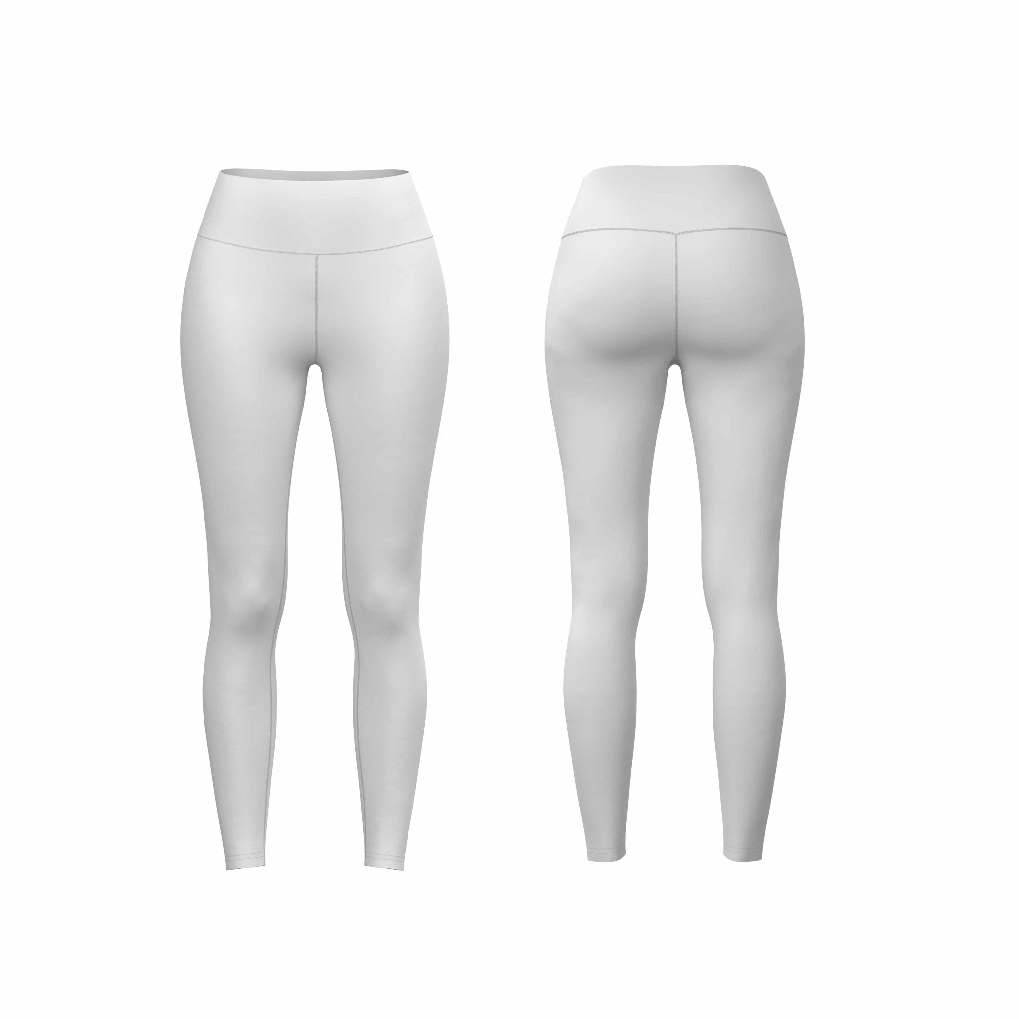 Women's High Waisted Plain Leggings