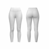Women's Panelled Leggings With Side pockets - Blue Associates Sportswear