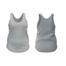 Women's Scooped Hem Stringer Vest - Blue Associates Sportswear