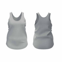 Women's Scooped Hem Stringer Vest - Blue Associates Sportswear