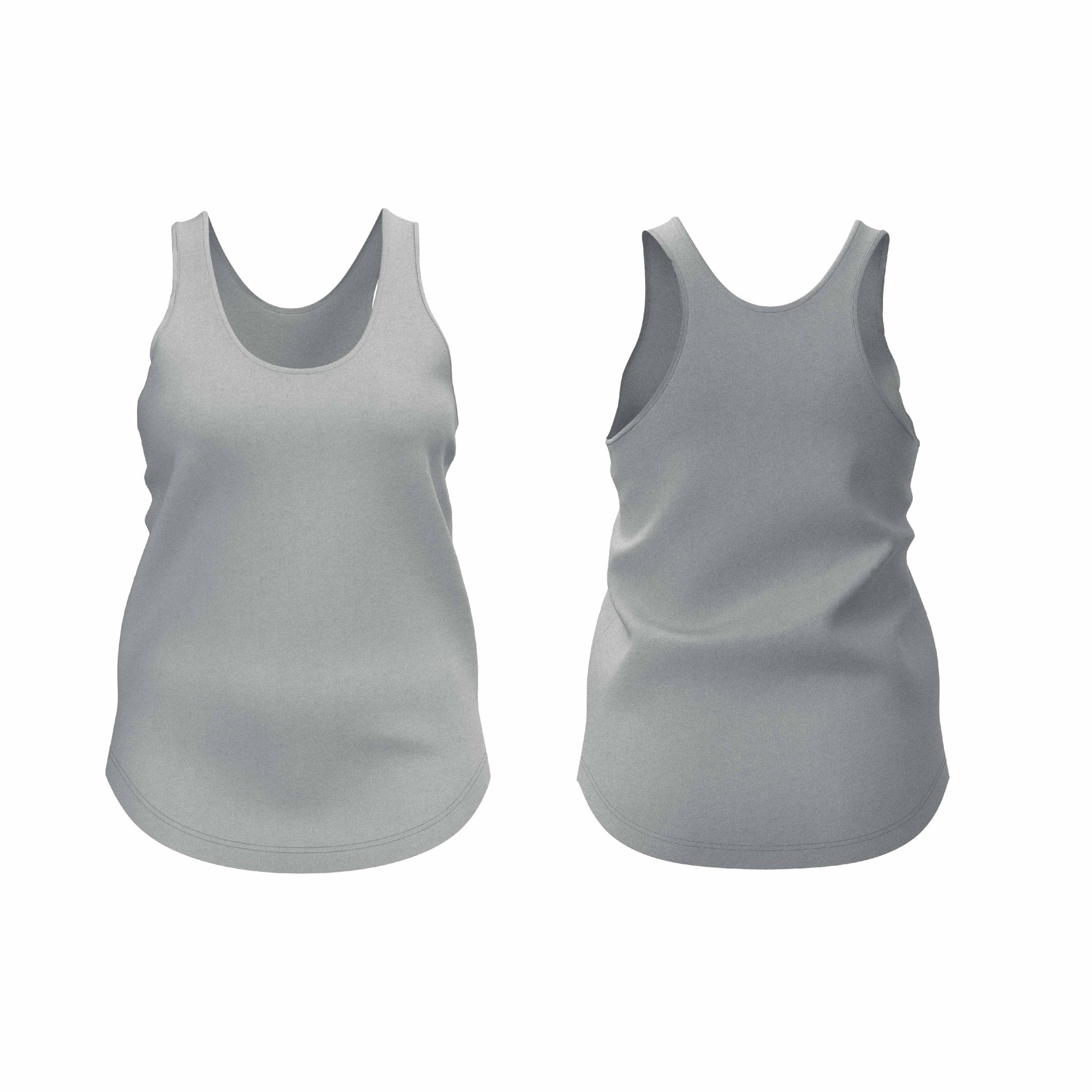 Women's Scooped Hem Stringer Vest