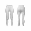 Women's Three Quarter Length Plain Leggings - Blue Associates Sportswear