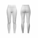 Women's Wrap Around Mesh Side Panelled Leggings With Pockets - Blue Associates Sportswear